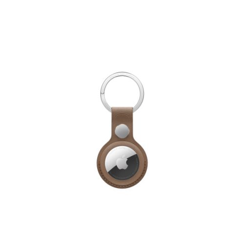 AirTag FineWoven Key Ring – Taupe
