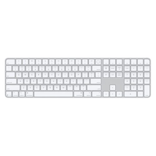 Magic Keyboard with Touch ID and Numeric Keypad for Mac models with Apple silicon (USB‑C) – US English – White Keys